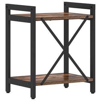 Boekenkast Gerookt eiken 40 x 30 x 48.5 cm Bewerkt hout 6