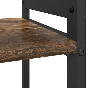 Boekenkast Gerookt eiken 40 x 30 x 48.5 cm Bewerkt hout 7