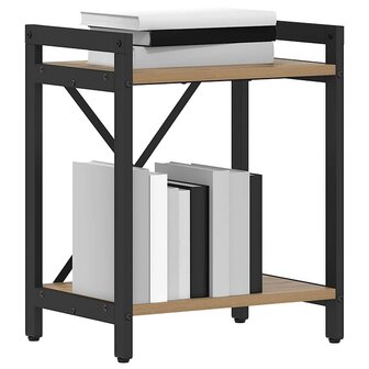 Boekenkast artisanaal eikenkleurig 40 x 30 x 48.5 cm 2
