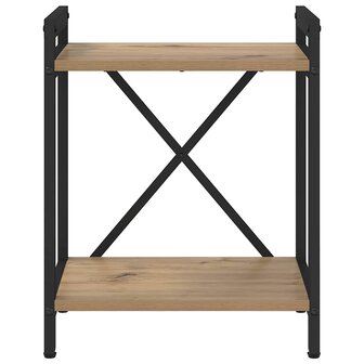 Boekenkast artisanaal eikenkleurig 40 x 30 x 48.5 cm 4