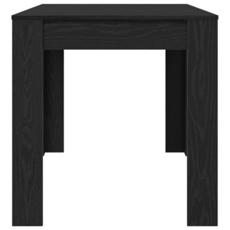 Eettafel Zwart Eiken 140x74,5x76 cm Geengineerd Hout 5