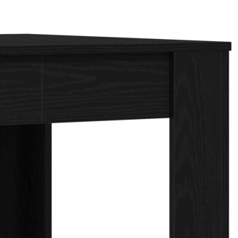 Eettafel Zwart Eiken 140x74,5x76 cm Geengineerd Hout 7