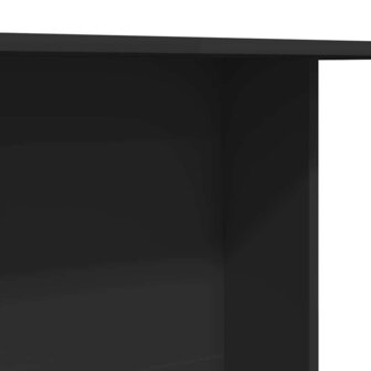 Eettafel 100x60x75 cm bewerkt hout zwart 7