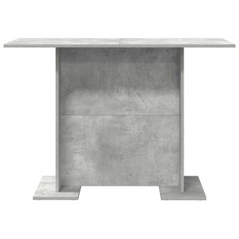 Eettafel 110x60x75 cm bewerkt hout betongrijs 4