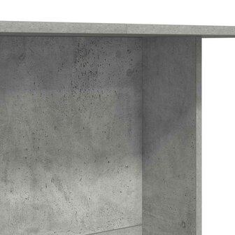 Eettafel 110x60x75 cm bewerkt hout betongrijs 7