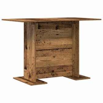 Eettafel 110x60x75 cm bewerkt hout oud houtkleurig 6