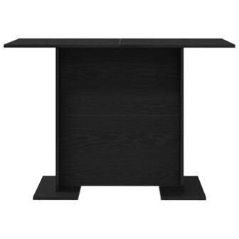 Eettafel 110x60x75 cm bewerkt hout zwart eikenkleurig 4