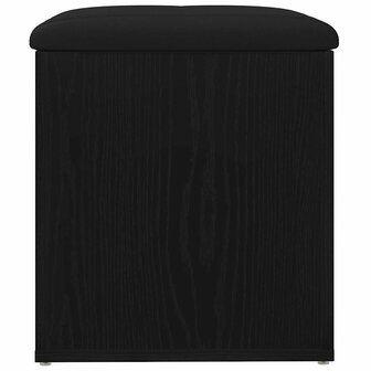 Opslagbank 40x40x45 cm bewerkt hout zwart eikenkleurig 5