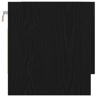 Kledingkast 70x32,5x35 cm bewerkt hout zwart eikenkleurig 8