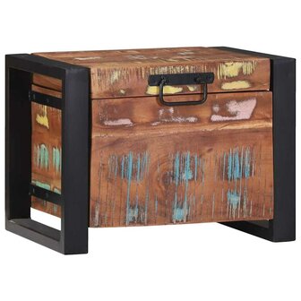 Opbergkisten 40x30x30cm van Massief Teruggewonnen Hout en Metaal 1