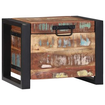 Opbergkisten 40x30x30cm van Massief Teruggewonnen Hout en Metaal 2