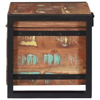 Opbergkisten 40x30x30cm van Massief Teruggewonnen Hout en Metaal 5