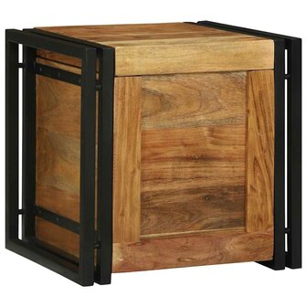 Opbergkisten Bruin 40 x 40 x 40 cm Massief acaciahout 1