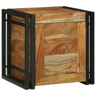 Opbergkisten Bruin 40 x 40 x 40 cm Massief acaciahout 2