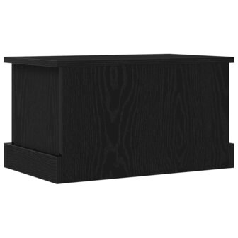 Opbergkist 50x30x28 cm bewerkt hout zwart eikenkleurig 5