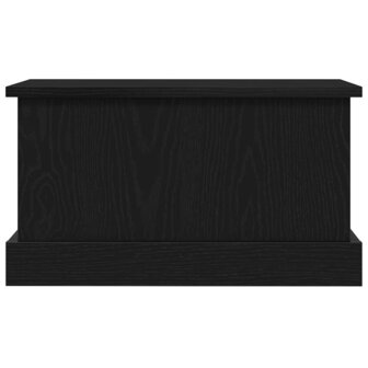 Opbergkist 50x30x28 cm bewerkt hout zwart eikenkleurig 6