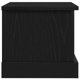 Opbergkist 50x30x28 cm bewerkt hout zwart eikenkleurig 7