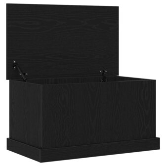 Opbergkist 70x40x38 cm bewerkt hout zwart eikenkleurig 4