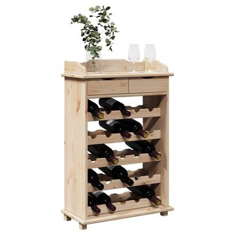Wijnrek 90x60x30 cm Massief Hout Van Den 2
