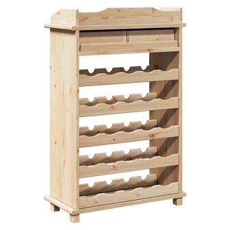Wijnrek 90x60x30 cm Massief Hout Van Den 7