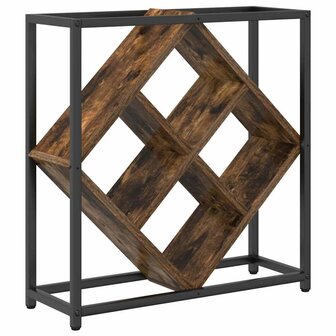 Wijnrek 51x18x52,5 cm bewerkt hout gerookt eikenkleurig 4
