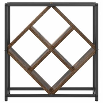 Wijnrek 51x18x52,5 cm bewerkt hout gerookt eikenkleurig 5