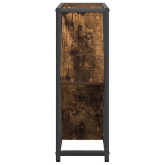 Wijnrek 51x18x52,5 cm bewerkt hout gerookt eikenkleurig 6