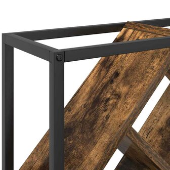 Wijnrek 51x18x52,5 cm bewerkt hout gerookt eikenkleurig 7
