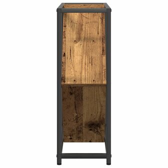Wijnrek 51x18x52,5 cm bewerkt hout oud houtkleurig 6
