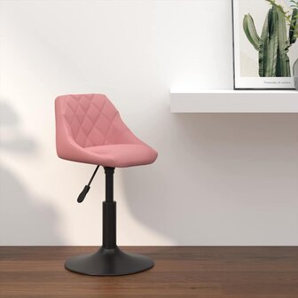 Barkruk Roze 46x44x(62,5-77,5) cm Velvet 1