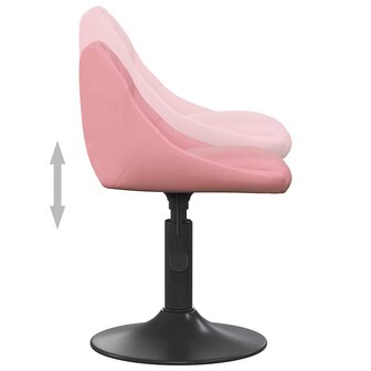 Barkruk Roze 46x44x(62,5-77,5) cm Velvet 6