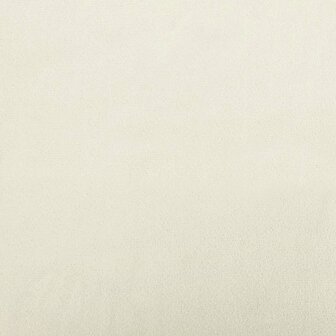 Schommelstoel met voetenbank fluweel cr&egrave;mewit 9