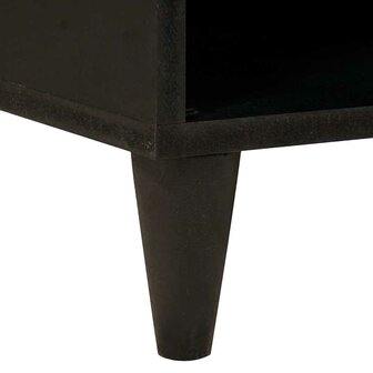 Bijzetkast Zwart en Goud 80 x 33.5 x 75 cm massief mangohout 8