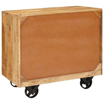 Bijzetkast Bruin 70 x 38 x 63 cm massief mangohout 7