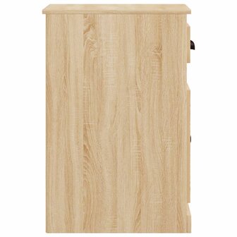 Bijzetkast met lade 40x50x75 cm bewerkt hout sonoma eikenkleur 7
