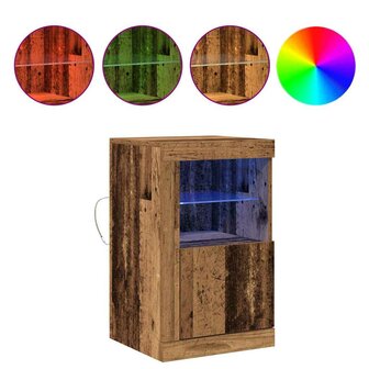 Bijzetkast 2 pcs Oud hout 41 x 37 x 67 cm Bewerkt hout 4