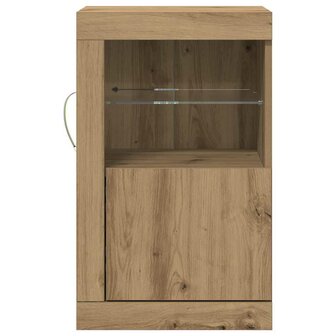 Bijzetkast 2 pcs artisanaal eikenkleurig 41 x 37 x 67 cm 5