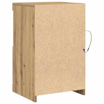 Bijzetkast 2 pcs artisanaal eikenkleurig 41 x 37 x 67 cm 8