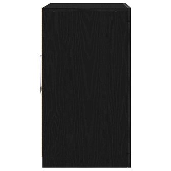 Bijzetkast 2 pcs Zwart eiken 41 x 37 x 67 cm Bewerkt hout 7