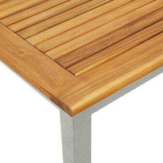 Tuin Bijzettafel 45x45x38 cm Van Massief Acacia Hout 9