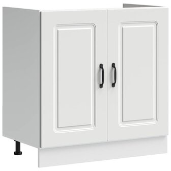 Keukenkast met opslag 2 pcs Wit 80 x 46 x 81.5 cm Bewerkt hout 4