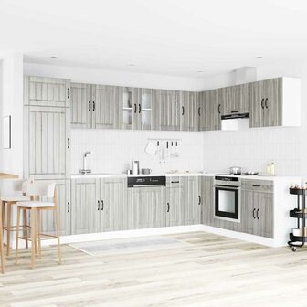 Keukenkast met opslag Lucca 2 pcs Lichtgrijs 80 x 46 x 81.5 cm 1