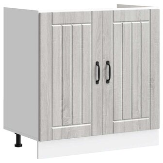 Keukenkast met opslag Lucca 2 pcs Lichtgrijs 80 x 46 x 81.5 cm 4