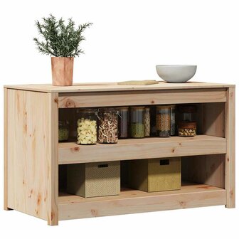 Keukenkast met plank Bruin 106 x 55 x 64 cm Massief grenenhout 3