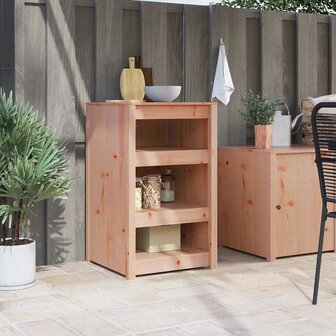 Keukenkast met plank Bruin 55 x 55 x 92 cm Massief grenenhout 1