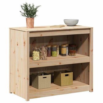 Keukenkast met plank Bruin 106 x 55 x 92 cm Massief grenenhout 3