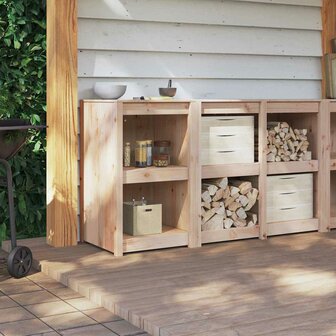 Keukenkast met plank Bruin 55 x 55 x 92 cm Massief grenenhout 4