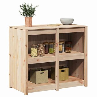 Keukenkast met plank Bruin 106 x 55 x 92 cm Massief grenenhout 3