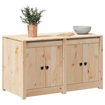 Keukenkast met plank Bruin 106 x 55 x 64 cm Massief grenenhout 3