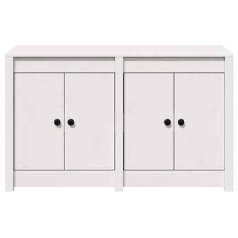 Keukenkast met plank Wit 106 x 55 x 64 cm Massief grenenhout 5